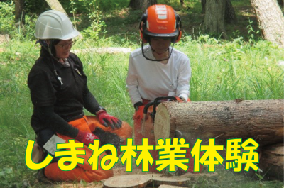 「しまね林業体験（２日間コース）」参加者募集 | 移住関連イベント情報