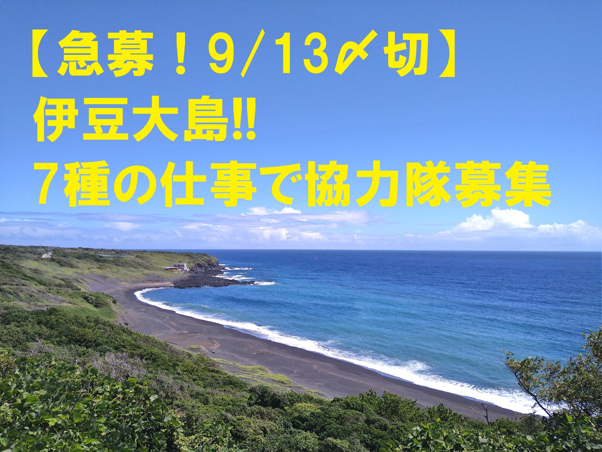 急募！地域おこし協力隊募集＠伊豆大島 | 地域のトピックス