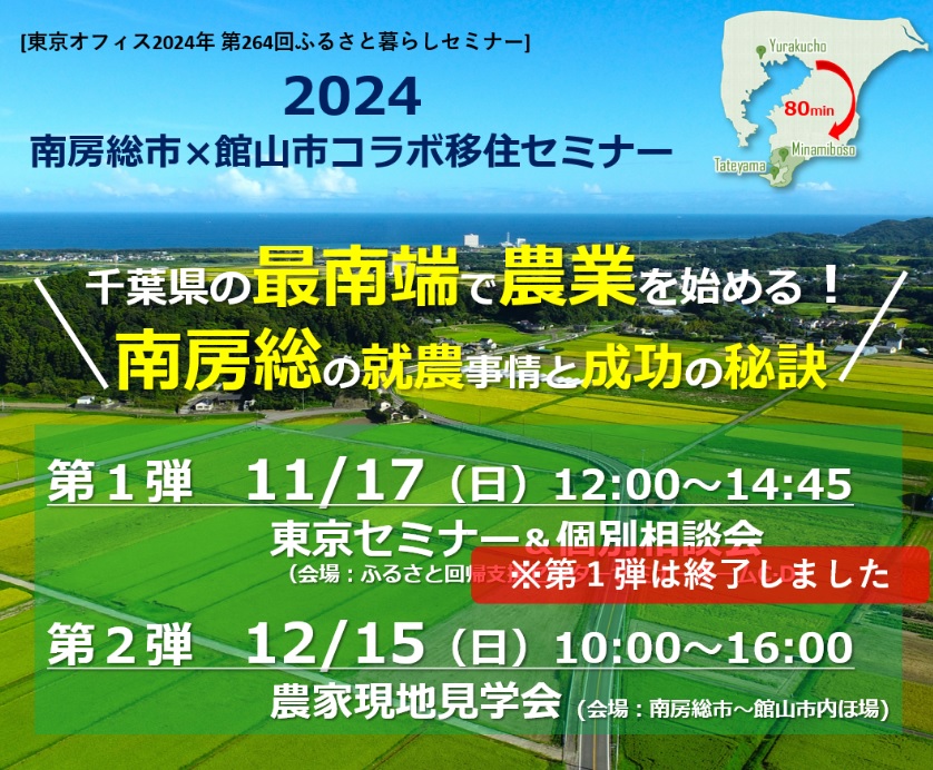 【南房総】南房総市×館山市コラボ移住セミナー「第2弾 農家現地見学会」 | 移住関連イベント情報