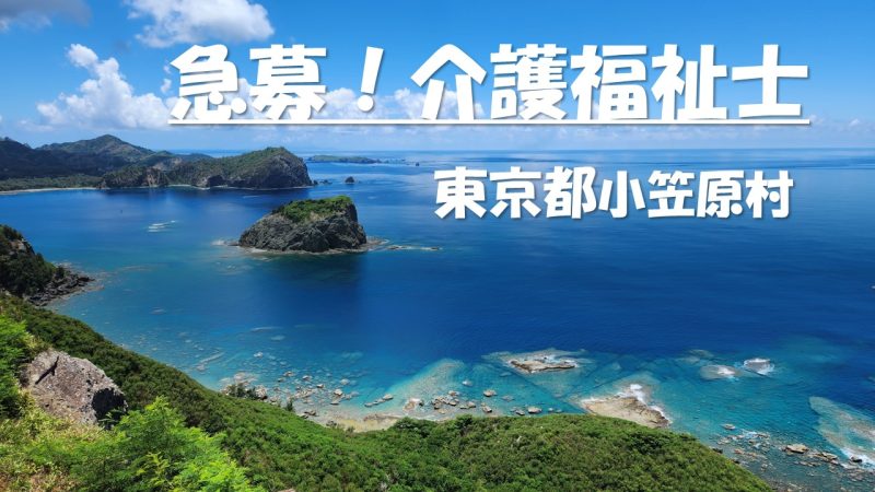 世界自然遺産の小笠原村で介護福祉士を募集しています‼ | 地域のトピックス